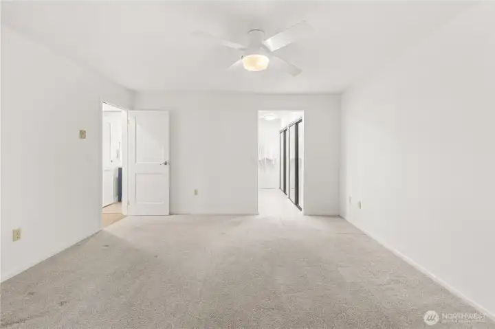 Bedroom 1 with attached bathroom.