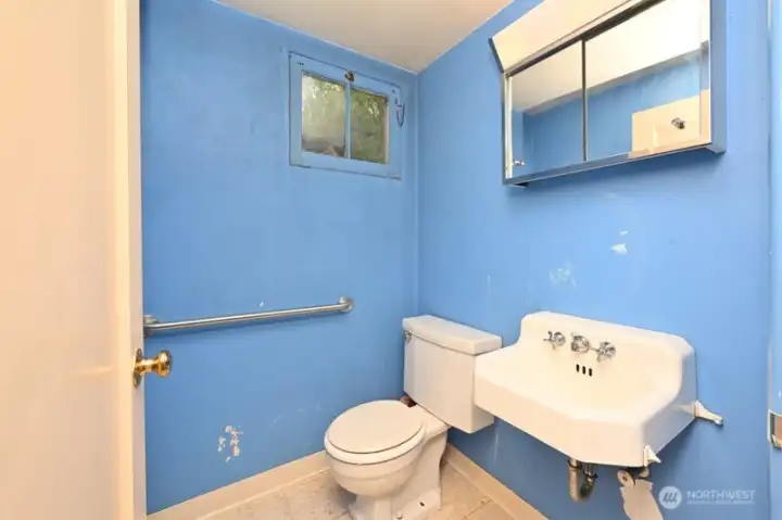 Half Bath on Lower Level.