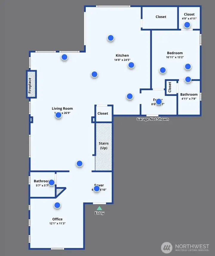 Layout of the 1st Floor. Don’t miss the 3D Tour.