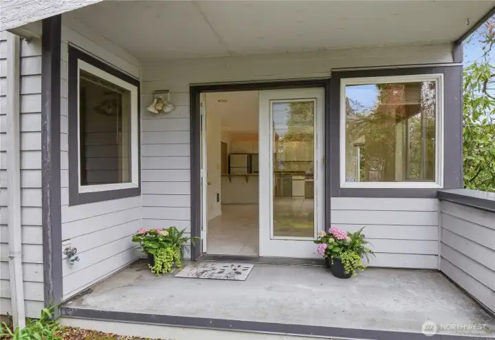 French doors to Yard