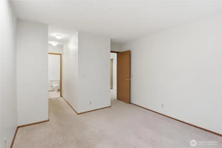 Primary walk THRU closet to Bath