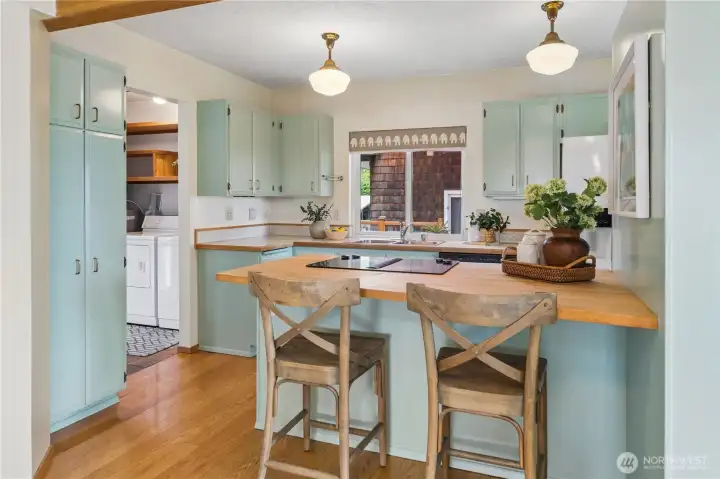 Kitchen with eating space.