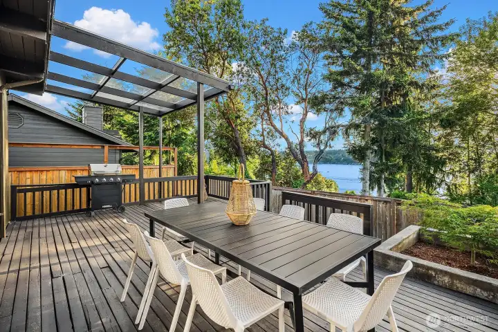 Partially Covered Back Deck