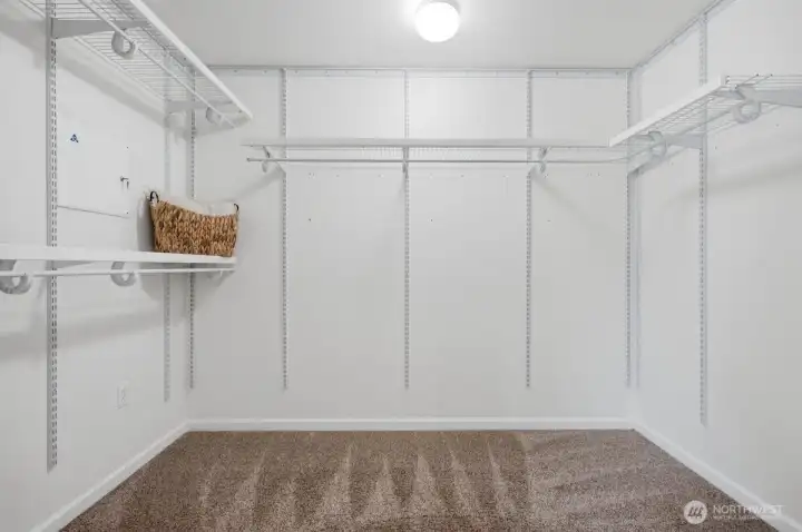 Large closet in primary.