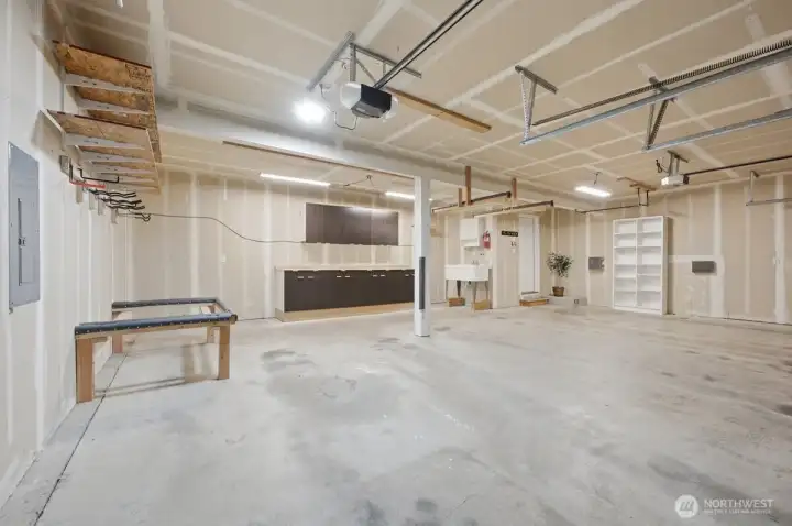 Three car garage.