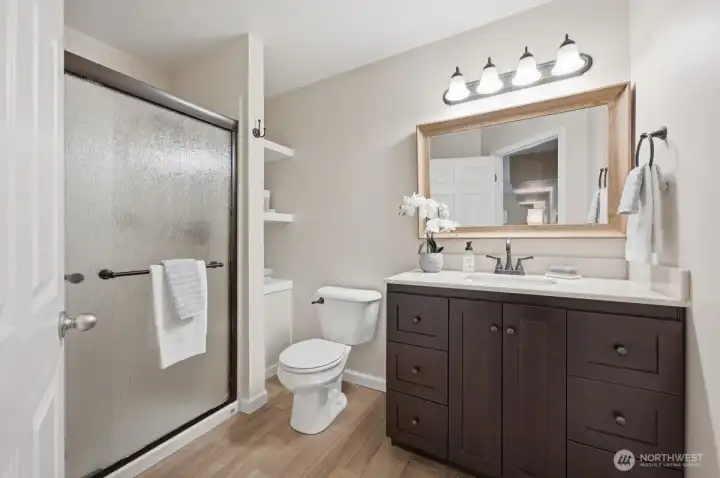Bathroom in basement.