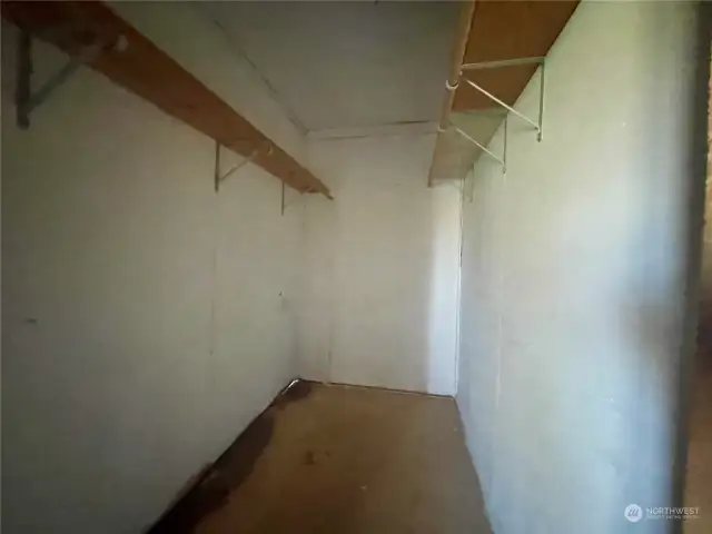 Walk-in closet.