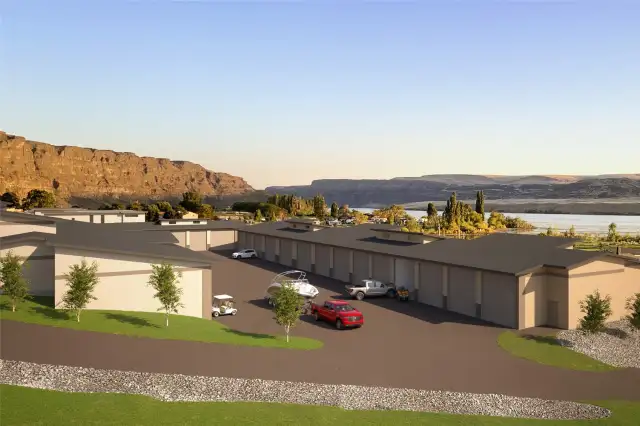 Garage offering located just 300 yards from the Crescent Bar boat launch and marina.