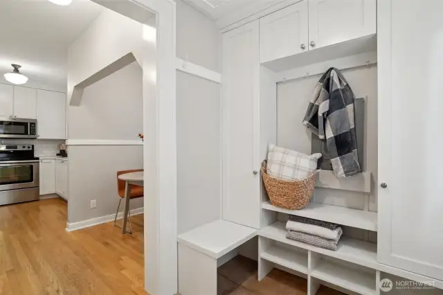 Mud room off primary entrance