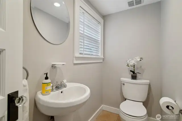 Main floor powder room