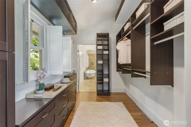 Large walk-in closet/dressing area