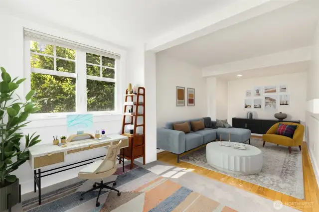Lower level 4th bedroom or office