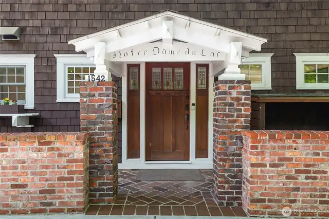 "Notre Dame du Lac" is perched above Madrona Drive, with stunning Lake and Mountain views