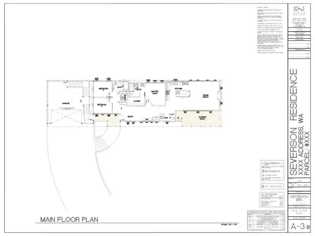 Main Floor Plan. 2288 total square feet with 1674 on the main floor and 614 on the upper floor.