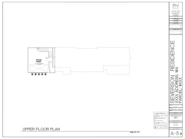 Upper Level Floor Plan. 2288 total square feet with 1674 on the main floor and 614 on the upper floor.