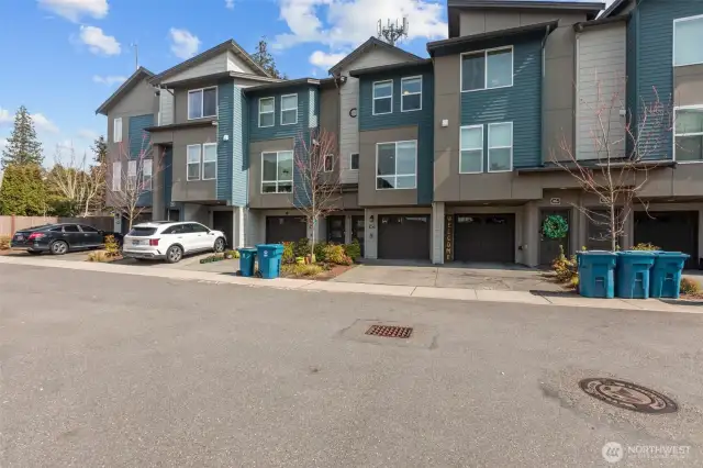 Welcome to 15113 40th Ave W in Lynnwood – A modern 2-bedroom, 2.5-bath townhome featuring attached 2-car tandem garage and sleek curb appeal.