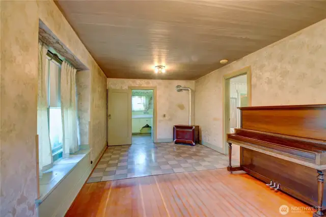 Living room and dining room from the front door