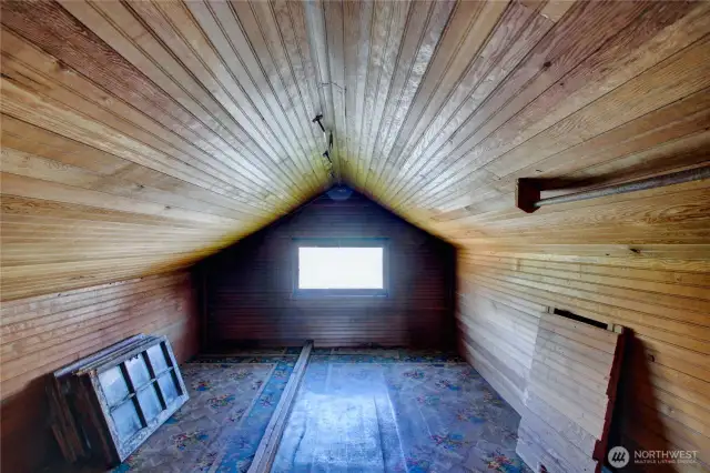 View 3 of attic storage space