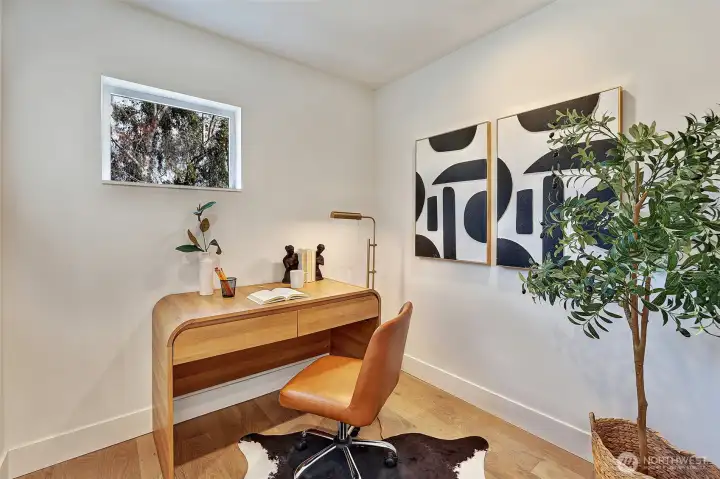 Office nook just as you get to the primary-suite level