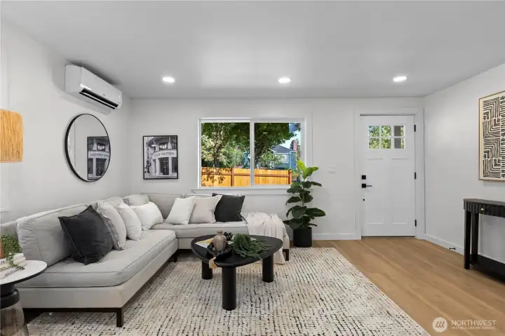 Living Room with 2025 Mini Split
