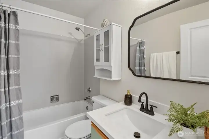 Be sure to take note of the new sinks and counters, and fun designer touches with mirrors and fixtures.