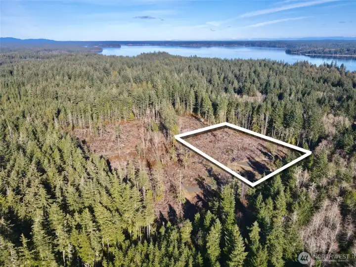 Overhead with approximate boundaries in white.