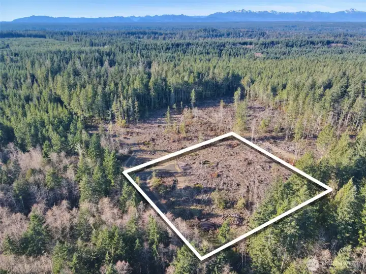 Overhead with approximate boundaries in white.