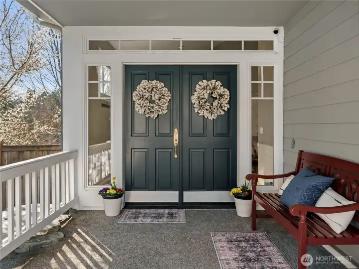 A welcoming entry that sets the tone for the home