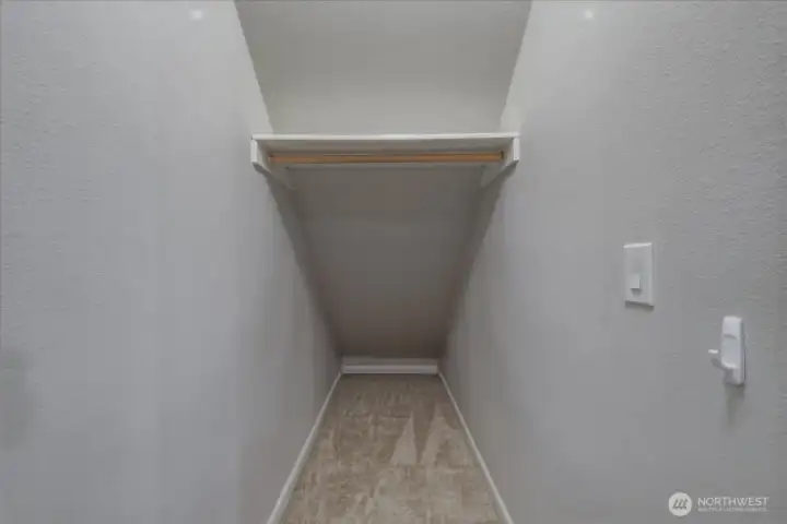 Under-Stair Storage, Carpeted