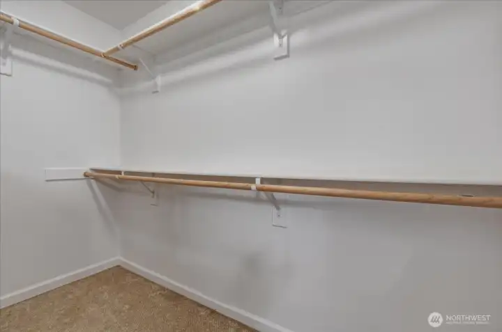 Walk-In Closet in Primary Bedroom