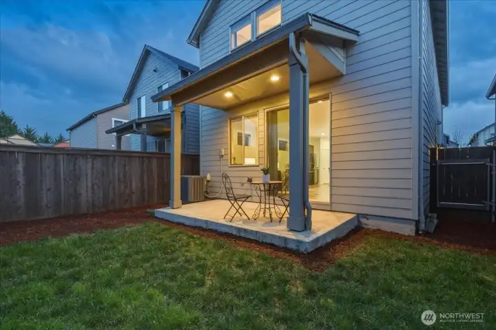 Backyard, Covered Patio, Fenced Backyard