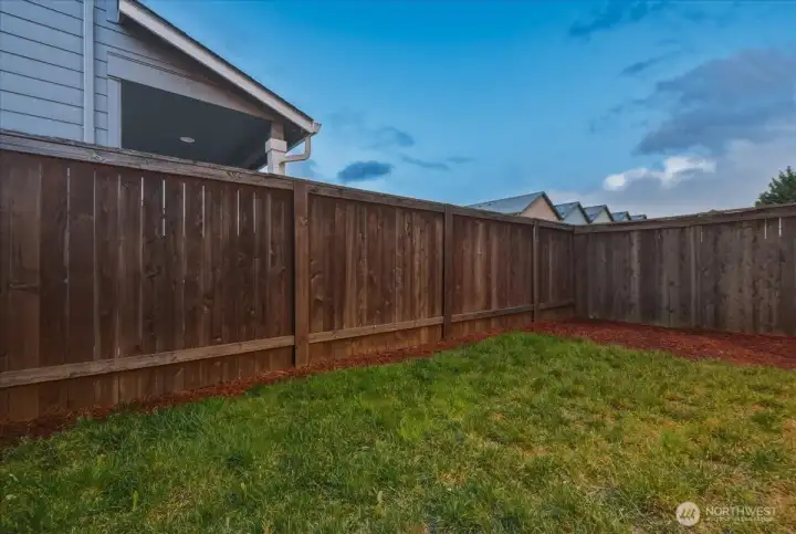 Backyard, Covered Patio, Fenced Backyard