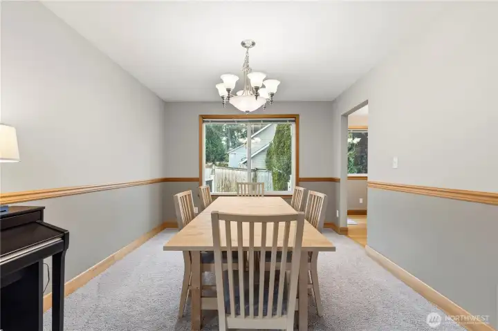 dining area attached to kitchen