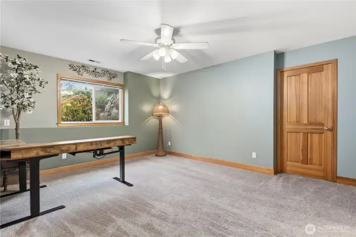 additional space downstairs, potential 4th bedroom with closet and ensuite bathroom