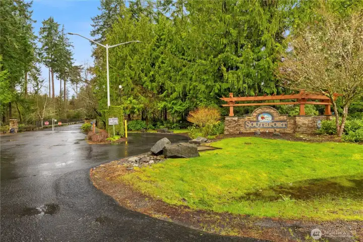 gated entry with code/dial access
