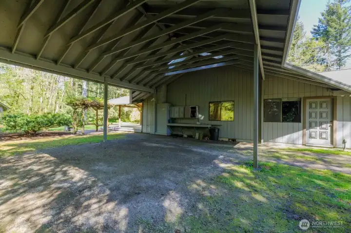 ...extra tall carport can even fit an RV.