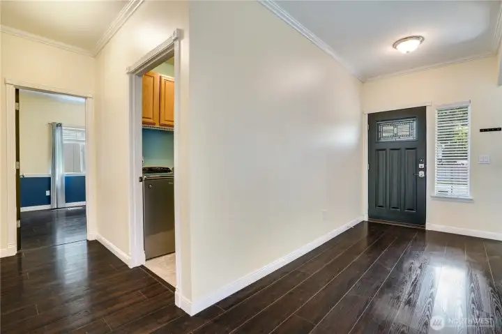 Entry way leading to hallway.