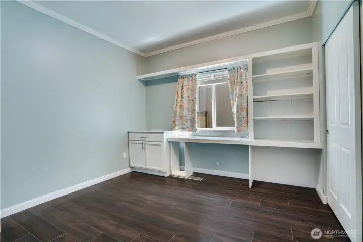 Bedroom 2 with built ins.