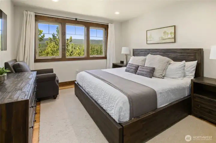 Bedroom 2 upstairs with views!