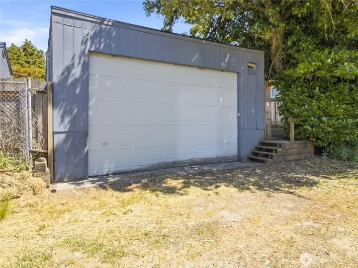 Deceptively spacious two car garage- a true luxury in North Tacoma!