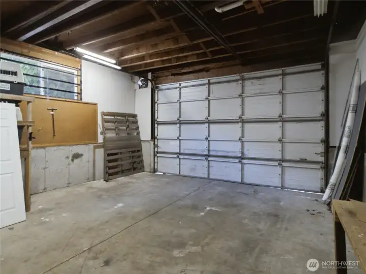 Extra tall ceiling leaves room for endless uses.