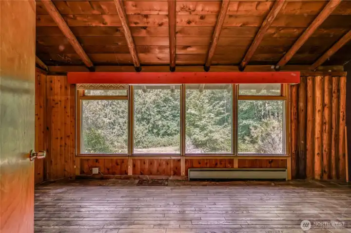 Bedroom on back side of house