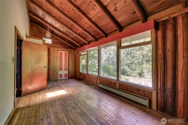 Bedroom on back side of house