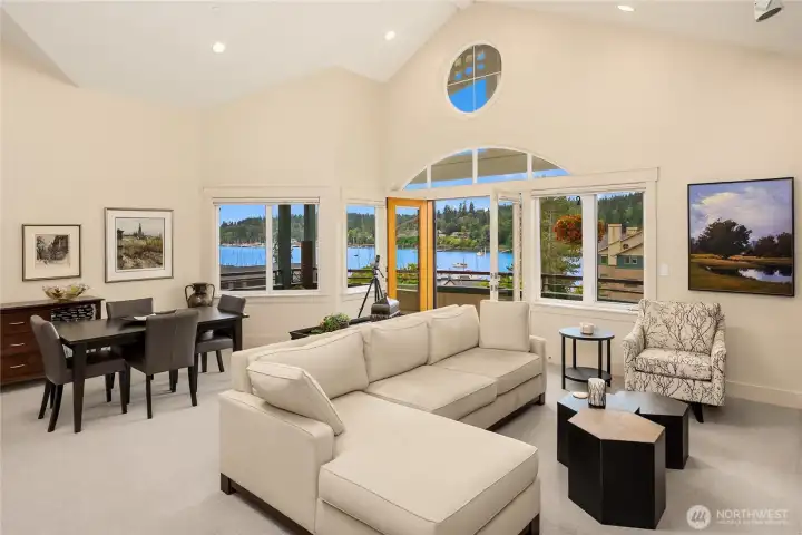 Welcome home to this elegant and sophisticated residence. Vaulted ceilings and skylight fill the home with natural light.