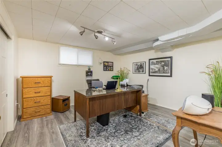 Lower level office or 4th bedroom