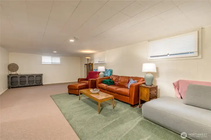 Expansive lower level offers endless possibilities: create your dream home theater, gym, or play space.