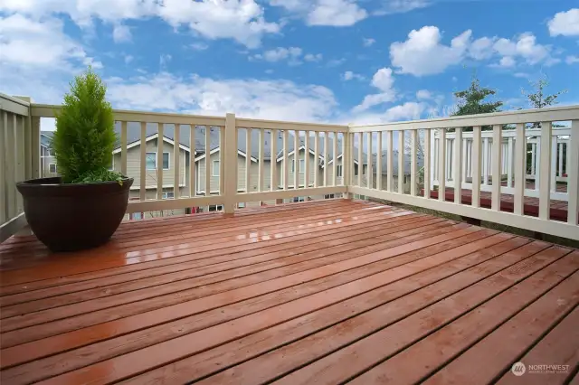 Balcony off kitchen