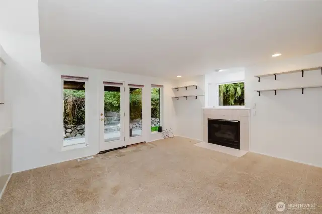 Gas fireplace in Family Room