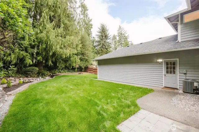 Access door from Garage to backyard