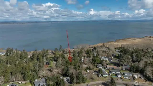 Lot is just one block off of the Bay!
